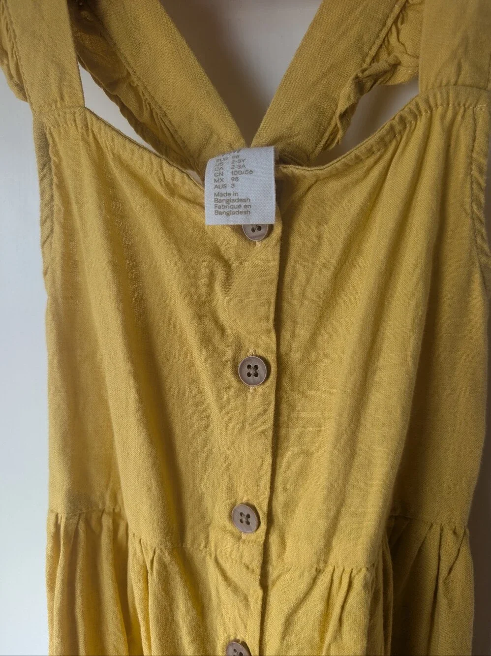 H&M yellow dress